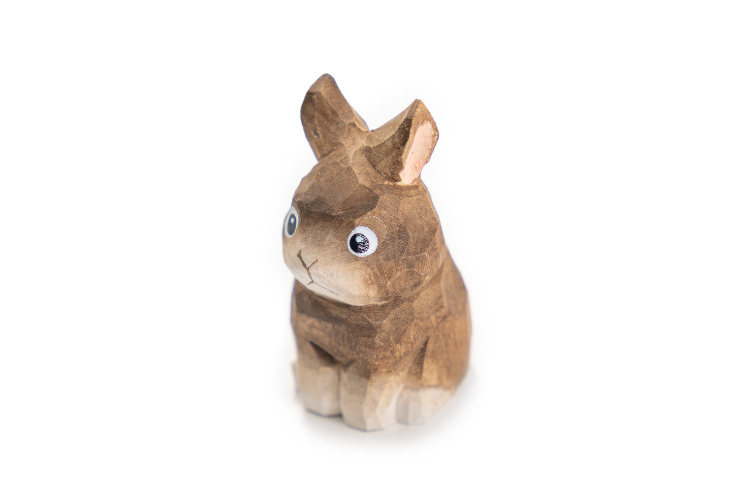 Islandoffer Bass Wooden Carving Little Brown Rabbit