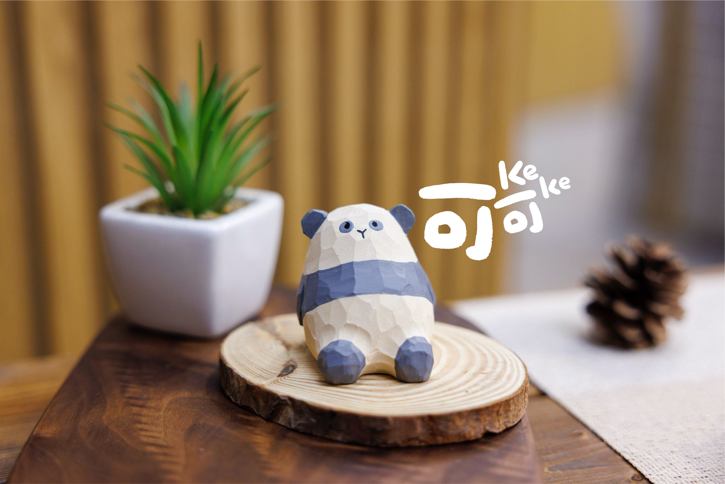 【IslandOffer x Ocean Park Collaboration: Panda Wooden Sculpture Blind Box Series 】