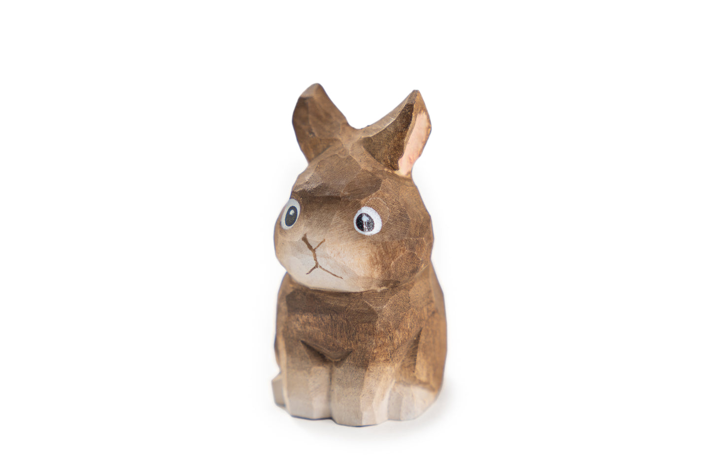 Islandoffer Bass Wooden Carving Little Brown Rabbit
