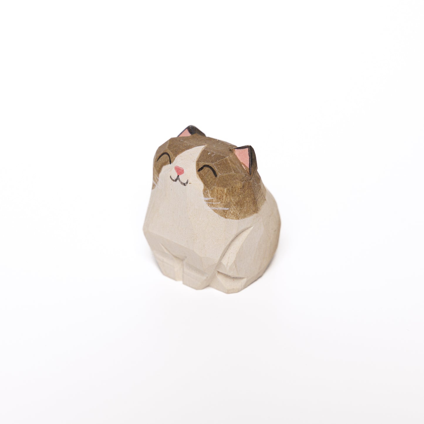 Islandoffer Bass Wooden Carving Puppet Kitten