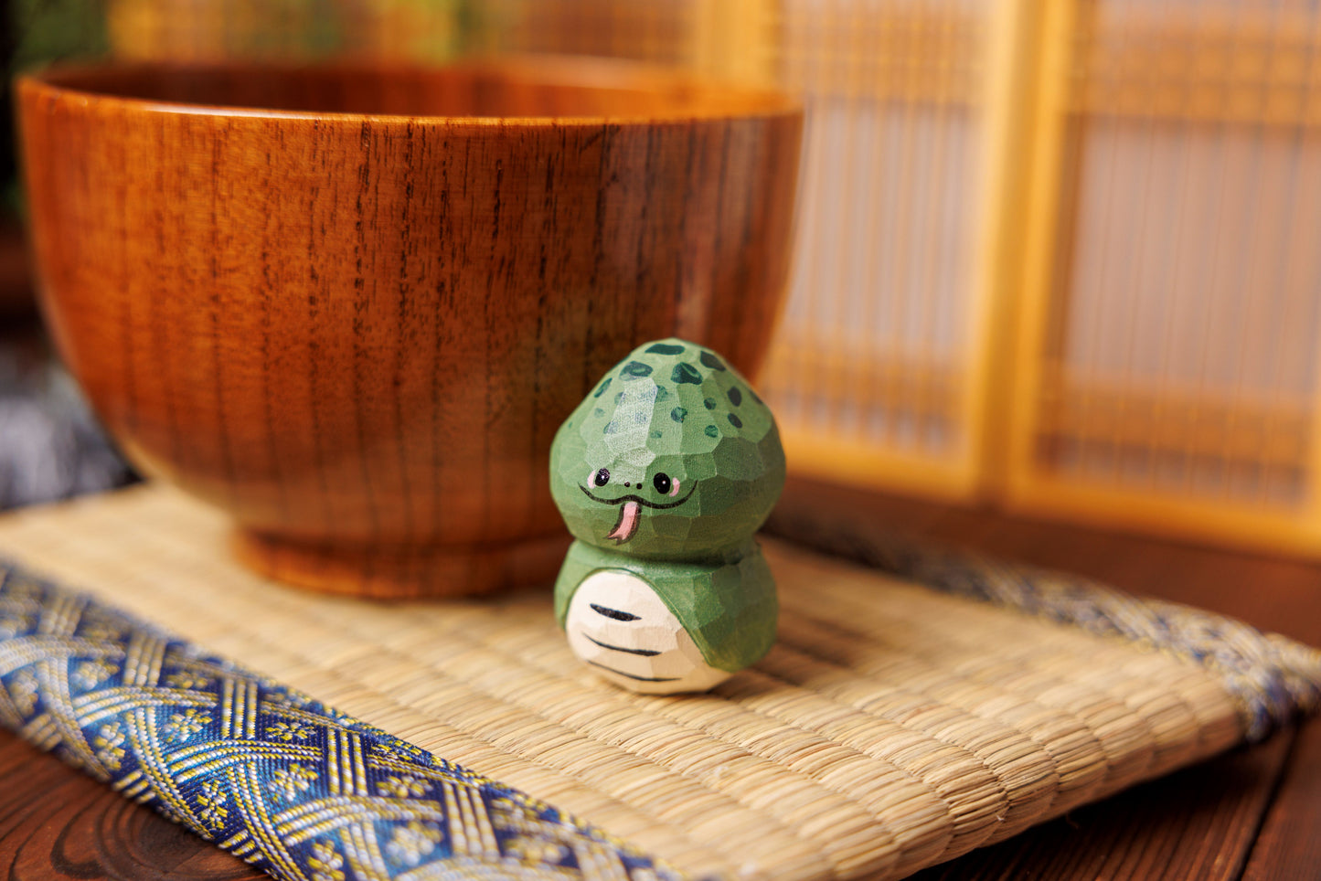 Islandoffer (Original Design) (The Chinese Zodiac Series) Wood Carved Snake